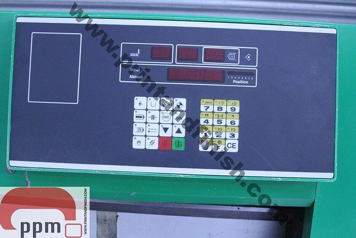 Used EBA 10/720 CNC Programmable Paper Guillotine with Light Beam Guards