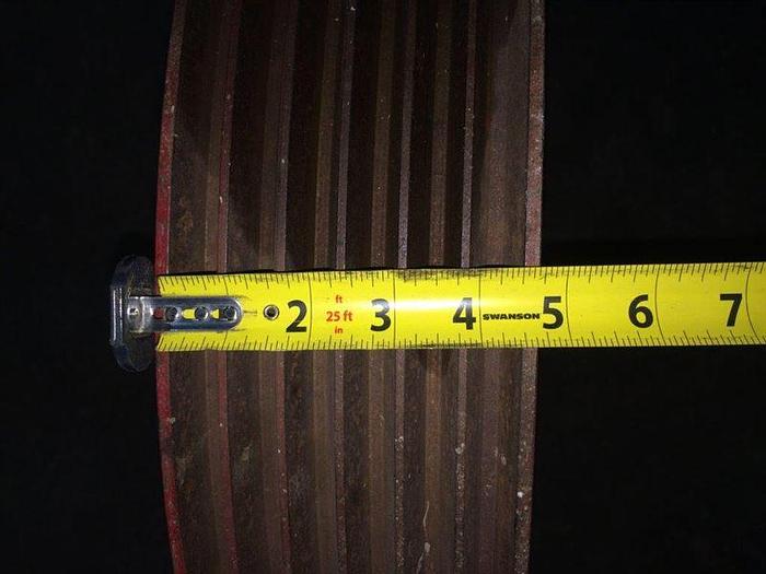 Used PULLEY SHEAVE 6-GROOVE 6B250 E BELT DRIVE WHEEL for Mud Pump