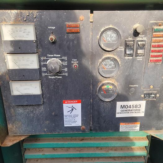 Used Onan 39.5/60 kw 120v 240v single or 3 phase generator