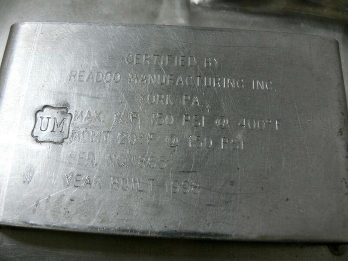 Used Teledyne Readco 6" Processor Continuous Paste Mixer w/ 15HP Motor & Controls