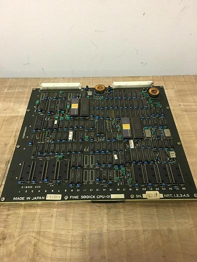 Used Sodick, CPU-01, PC Board, S/N-BG799, Used in MK 9,10,11,EX,TX Controls
