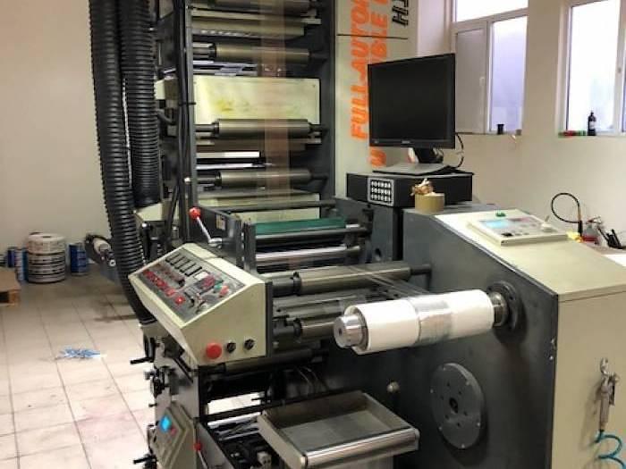 Used HJRY-320 flexo label printing machine UV / IR (2014)