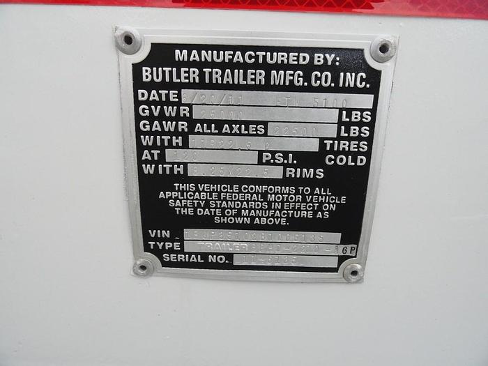 Used Butler 25,000 lb Extendable Utility Pole Trailer - 06135