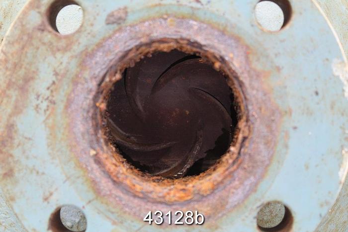 Used Goulds 3196 1.5x3x13 Pump, Iron Casing, 5-Vane Stainless Steel Impeller #43128