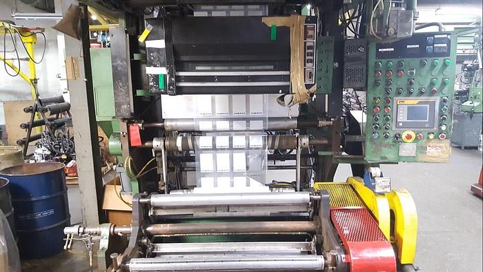 Used 37" WIDE REBUILT 6 COLOR KIDDER 649 CI PRESS 36" PRINT TURRETED UNWIND AND REWIND