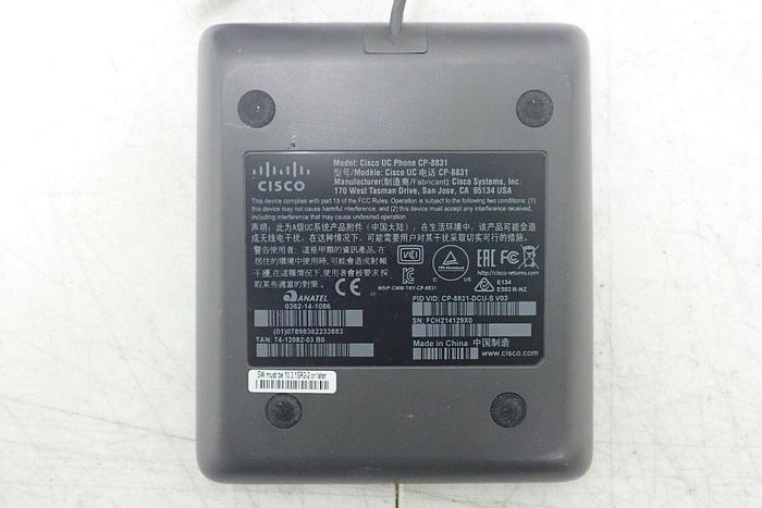 Used Cisco CP-8831 UC Phone Conference Phone Base and Control Unit 20462000066