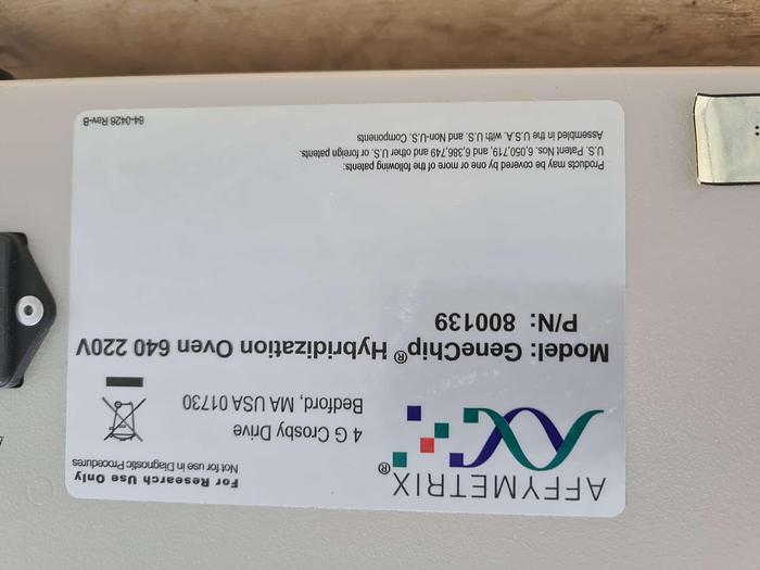 Used Affymetrix GeneChip System 3000