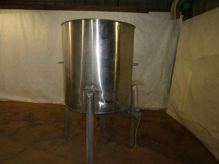 Used Perry Stainless Steel Tank; 300G Capacity w/Side Agitation