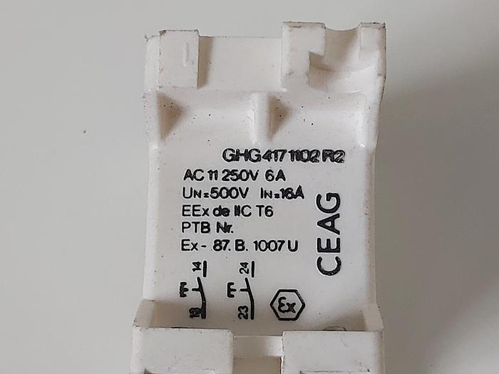 2 Stück Ex Schaltmodul, GHG 417 1102 R2, 250V 6A, CEAG neuwertig
