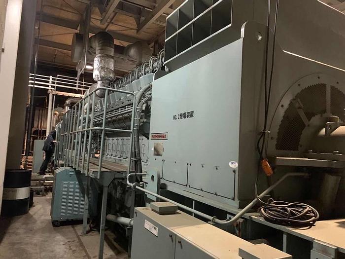 Used Niigata 18V22AG gas generator 50 Hz sets in excellent working condition.
