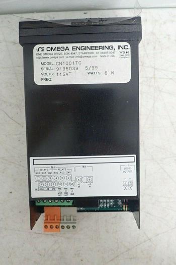 Used Omega Engineering Model CN1001-TC Temperature Controller with Manual & Extras
