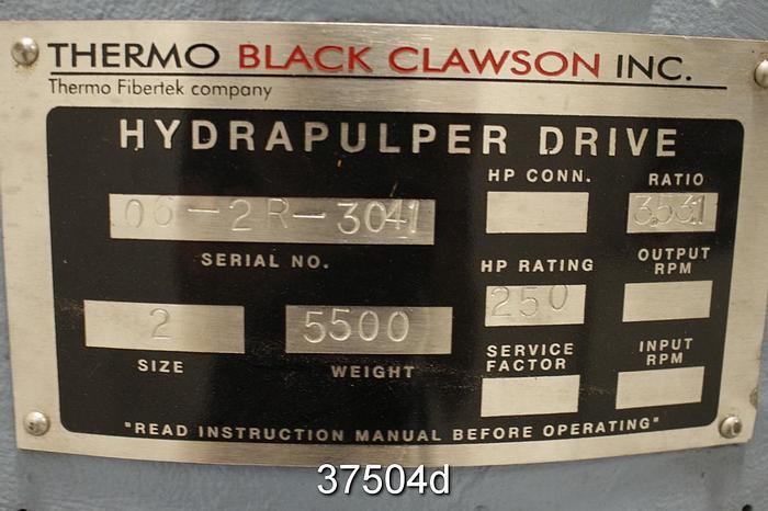 Unused Black Clawson #2 Hydrapulper Drive, 3.53:1 Ratio #37504