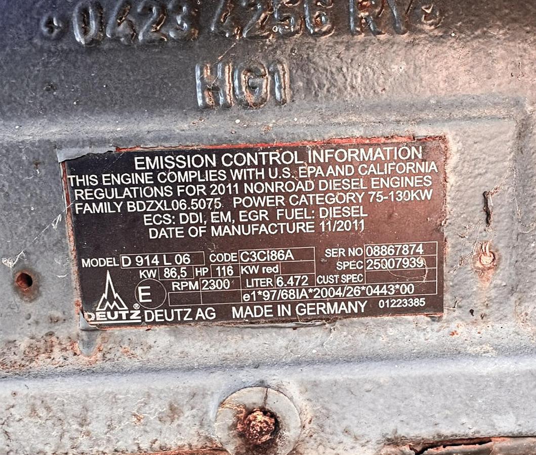 Used Deutz D 914 L06 6-Cylinder Air-Cooled Diesel Engine
