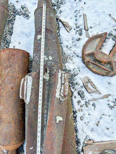 Used 16-3/4" Twisted Drill Bit For Cable Tool Rigs, 70" Length, 4" X 5" API Pin Thread With Lifting Bail