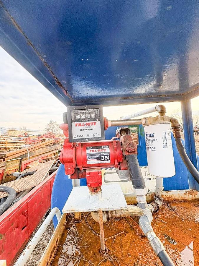 Used Skid-Mounted Diesel Fuel Tank