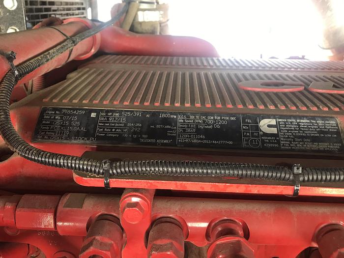 Used 2015 Cummins QSX15 Tier IV diesel engine