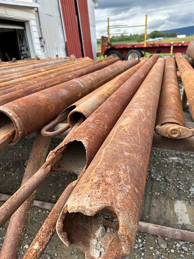 Used 4-1/2" x 153" Corrugated Bottom Well Bailer for Cable Tool