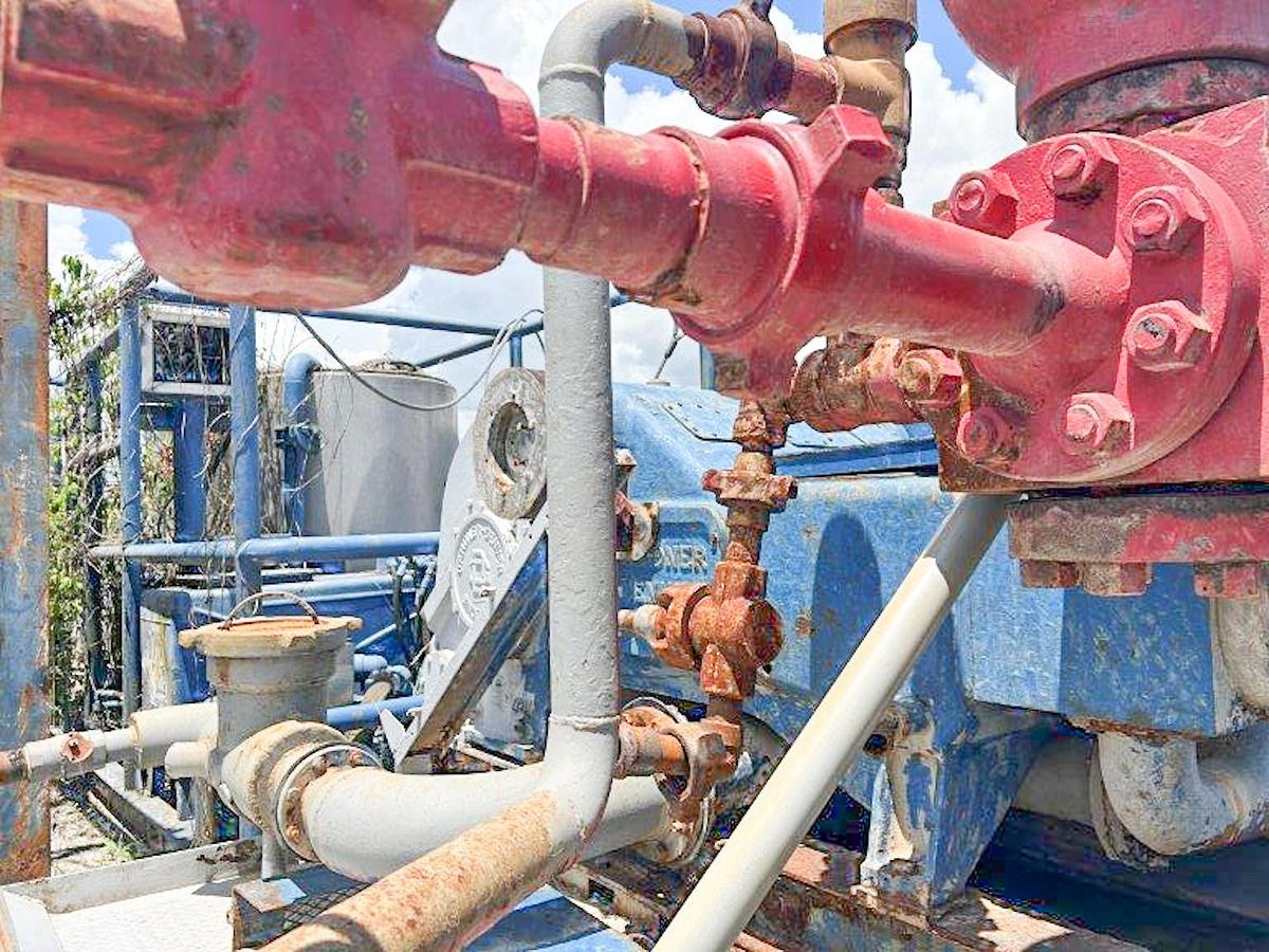 Used Gardner Denver PZ-7 (PZG) Triplex Drilling Mud Pump.