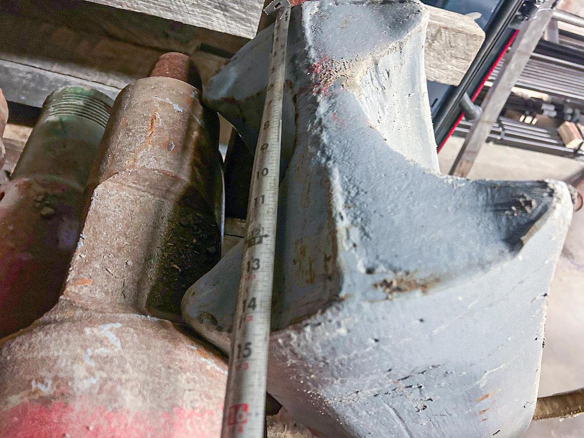 Used 14-1/2" Chisel Bit for Cable Tool Well Drilling Rig.