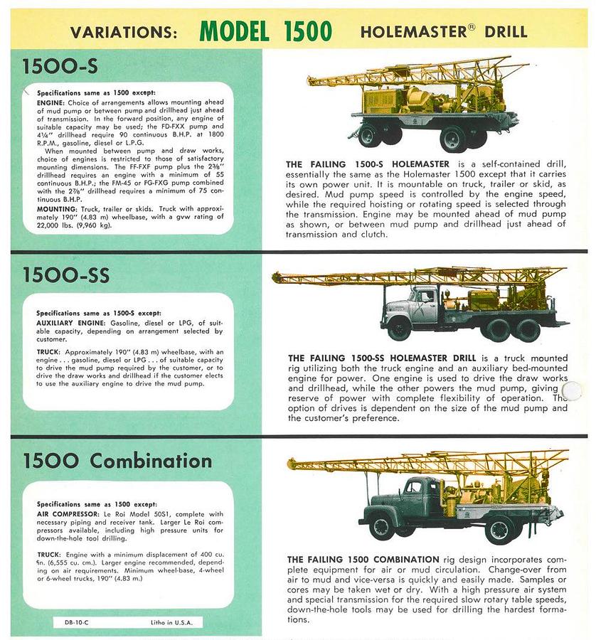 Used Failing Holemaster Drill Rig