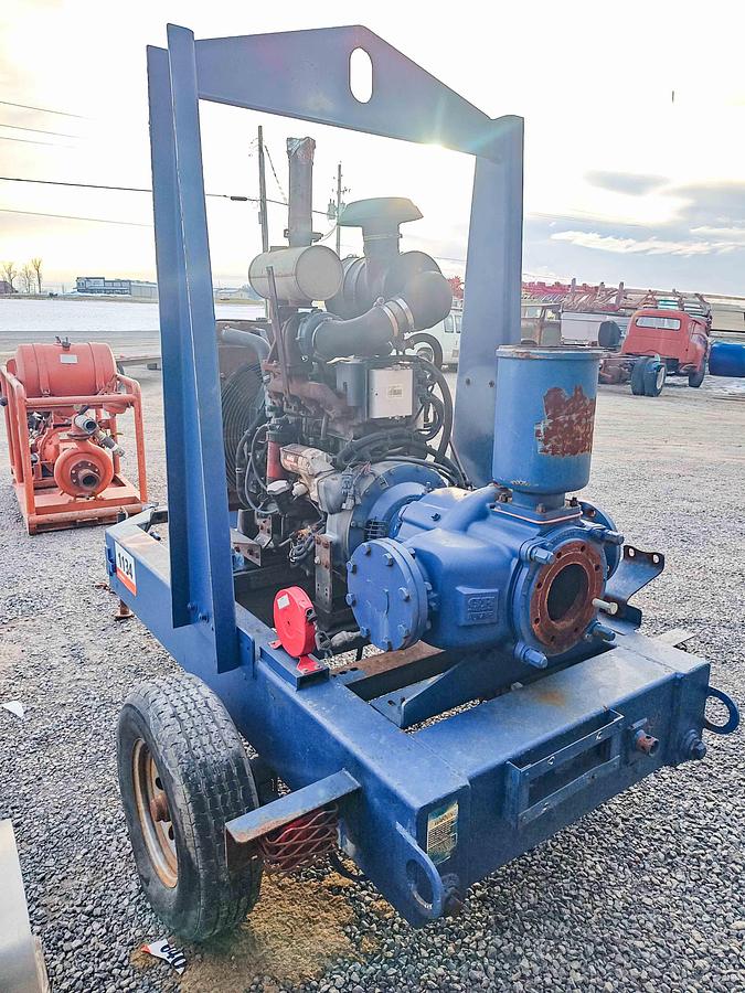 Used John Deere PAGD60-4045T PSO Trailer-Mounted Water Pump