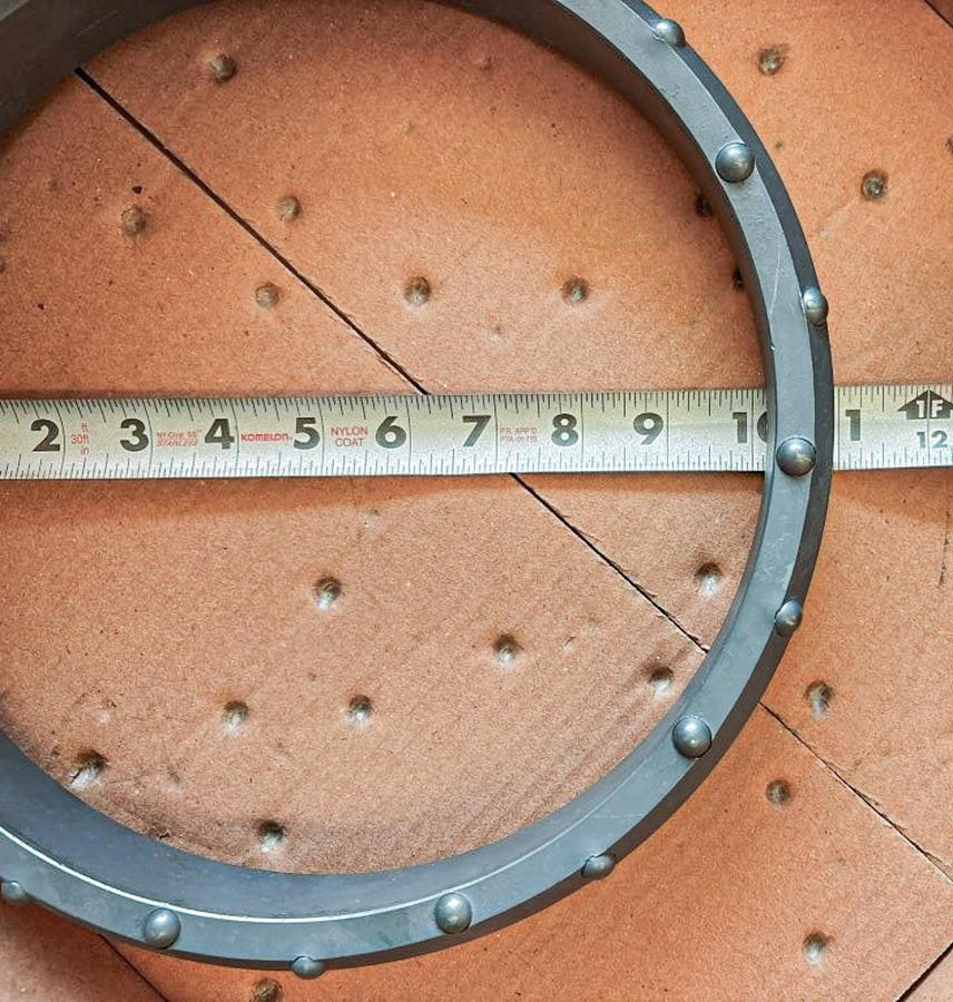 Used 10" Dual Rotary Casing Shoe – 22 Domed Buttons Assembly