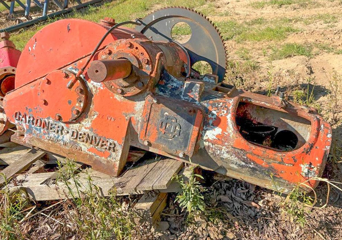 Used Gardner Denver FXX 172 Gear End from FCFXXU 5x8 Duplex Mud Pump