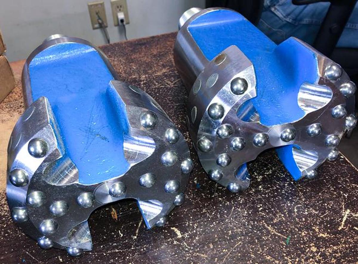 Trident SUPREME 6" Flat Face Carbide Button Cable Tool Drill Bit