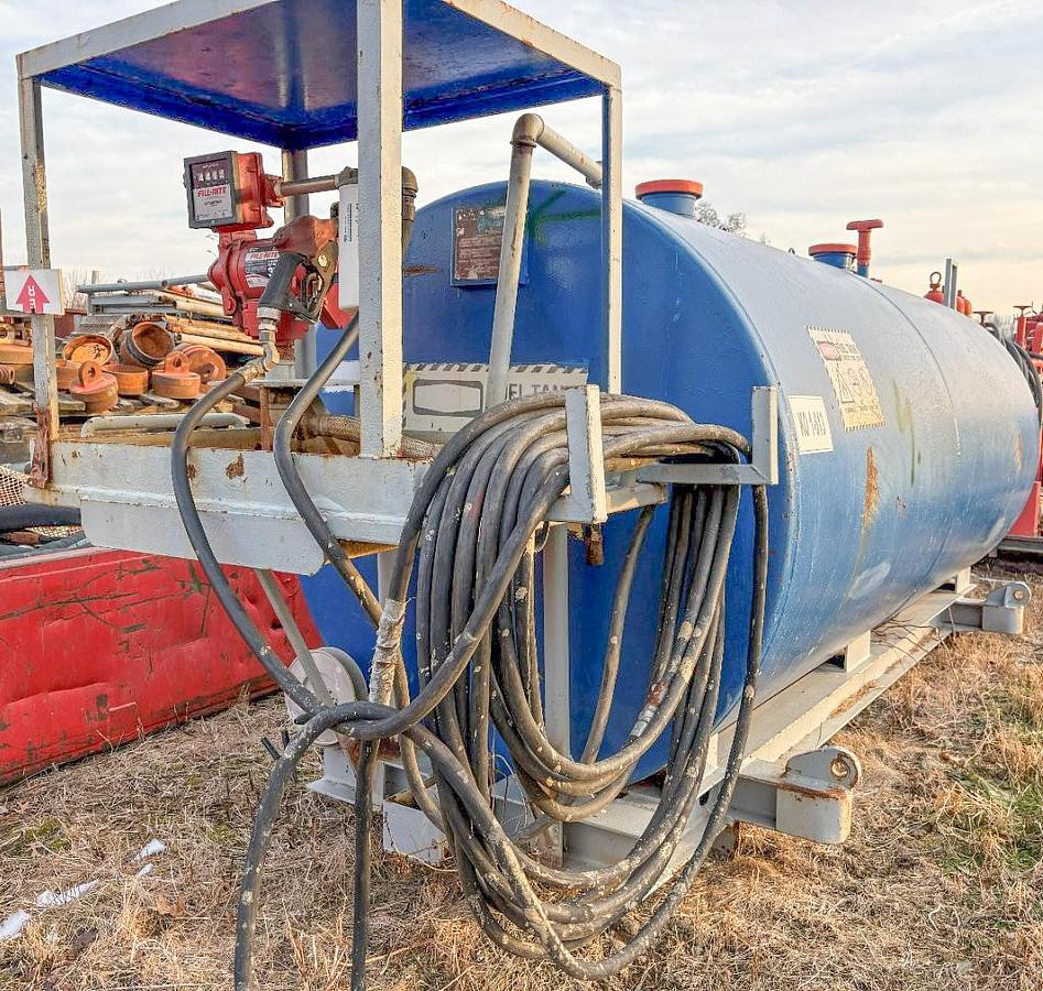 Used Skid-Mounted Diesel Fuel Tank