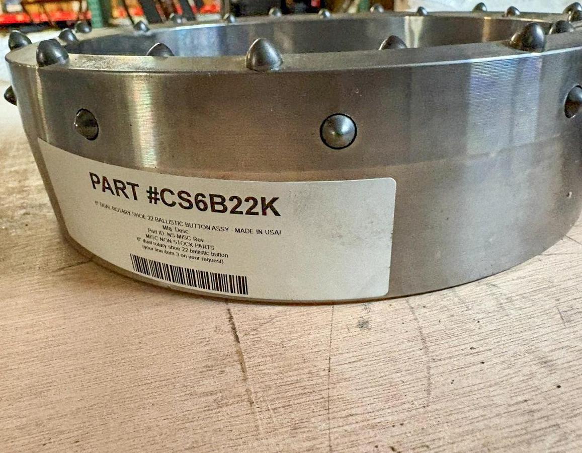 Used 6" Dual Rotary Shoe – 22 Ballistic Button Assembly
