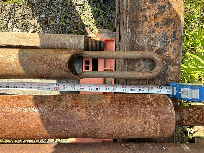 Used 9' Corrugated Bottom Flap Valve Bailer for Cable Tool