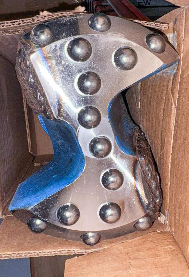 “Z” 6 In. Carbide Button Cable Tool Drill Bit, 2-1/4" X 3-1/4" Pin Thread