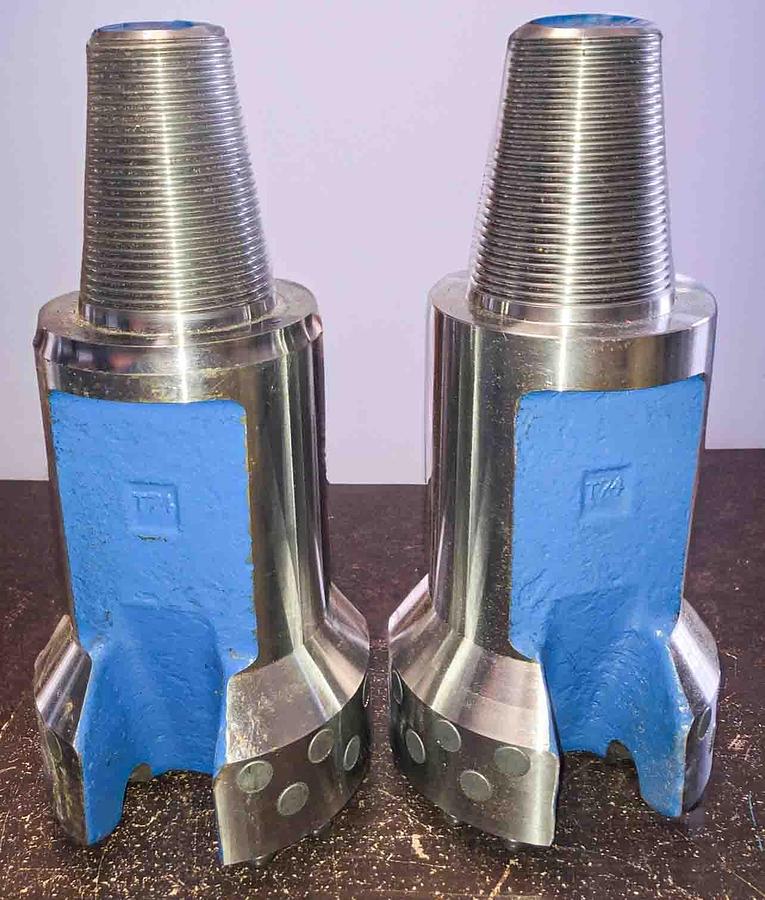 Used Trident SUPREME 6" Flat Face Carbide Button Cable Tool Drill Bit