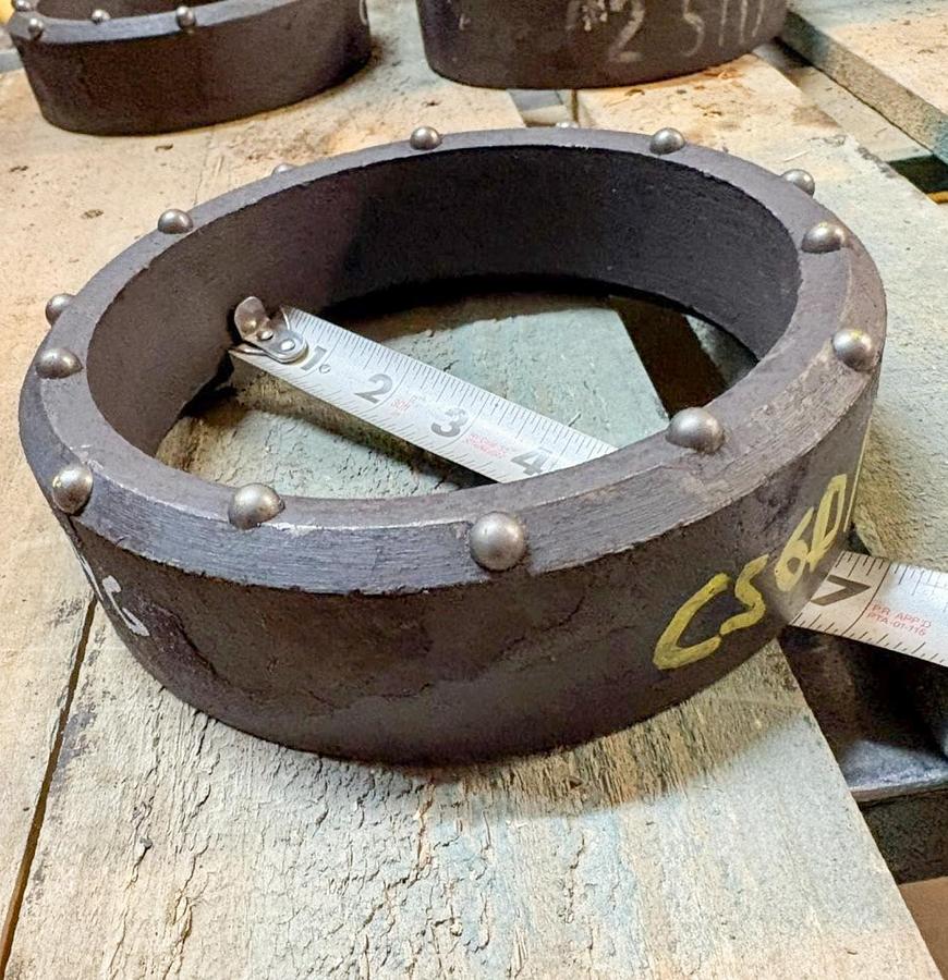 6" Dual Rotary Casing Shoe – 14 Domed Buttons Assembly- Extra Heavy Duty
