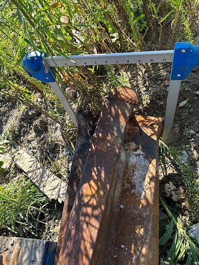 Used 11-3/4" to 12" Twisted Star Cross Chisel Bit for Cable Tool