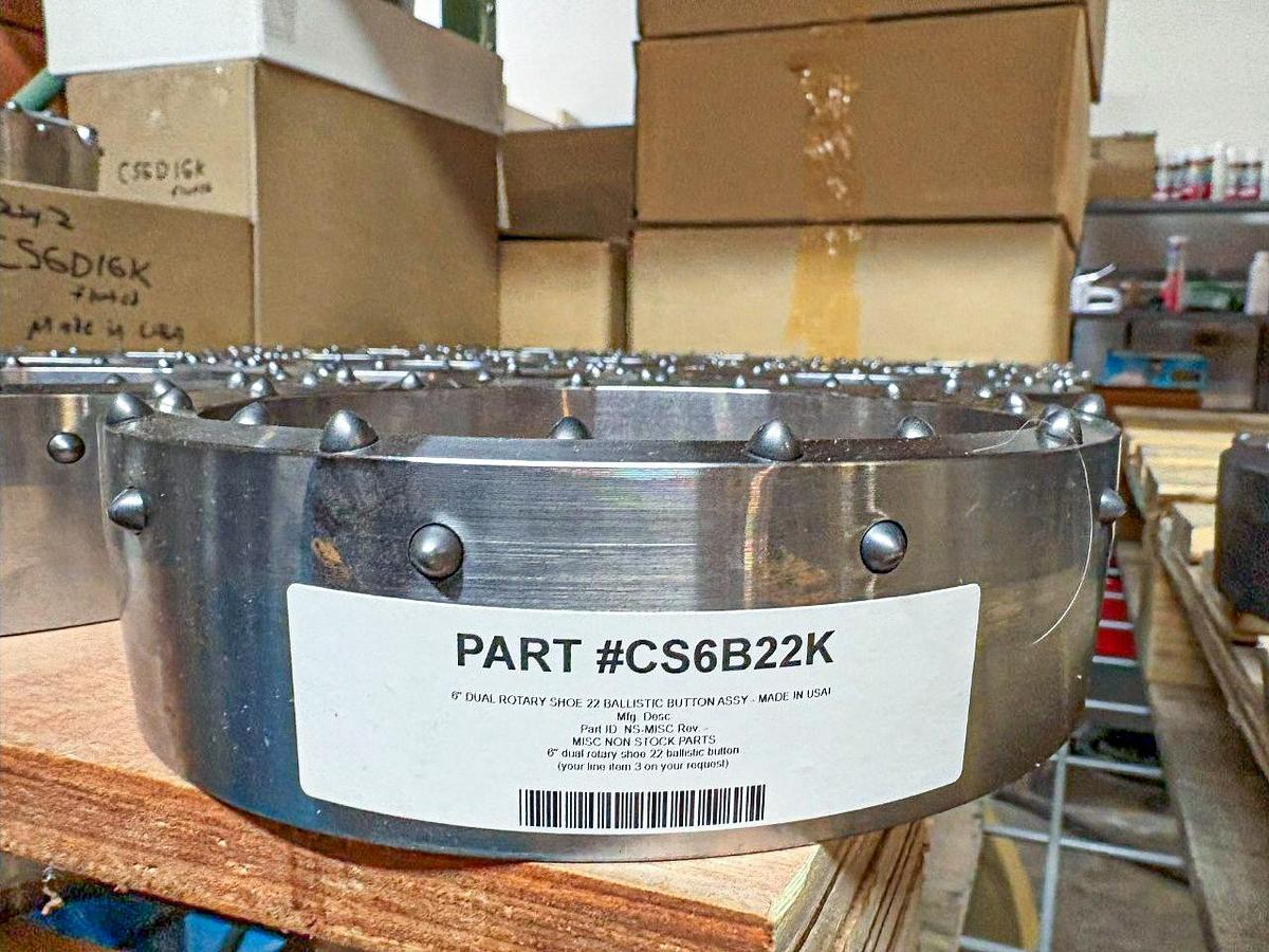 Used 6" DUAL ROTARY SHOE 22 BALLISTIC BUTTON ASSY