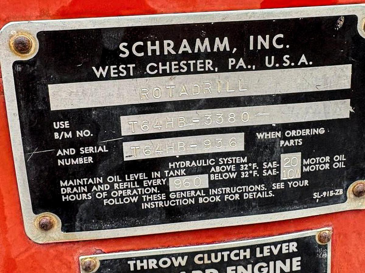 Used Schramm T64HB Drill Rig