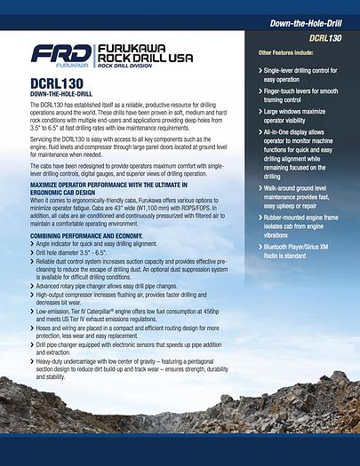 2025 Furukawa DCRL130 Rock Drill