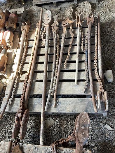 Used Assorted Chain Wrenches Package