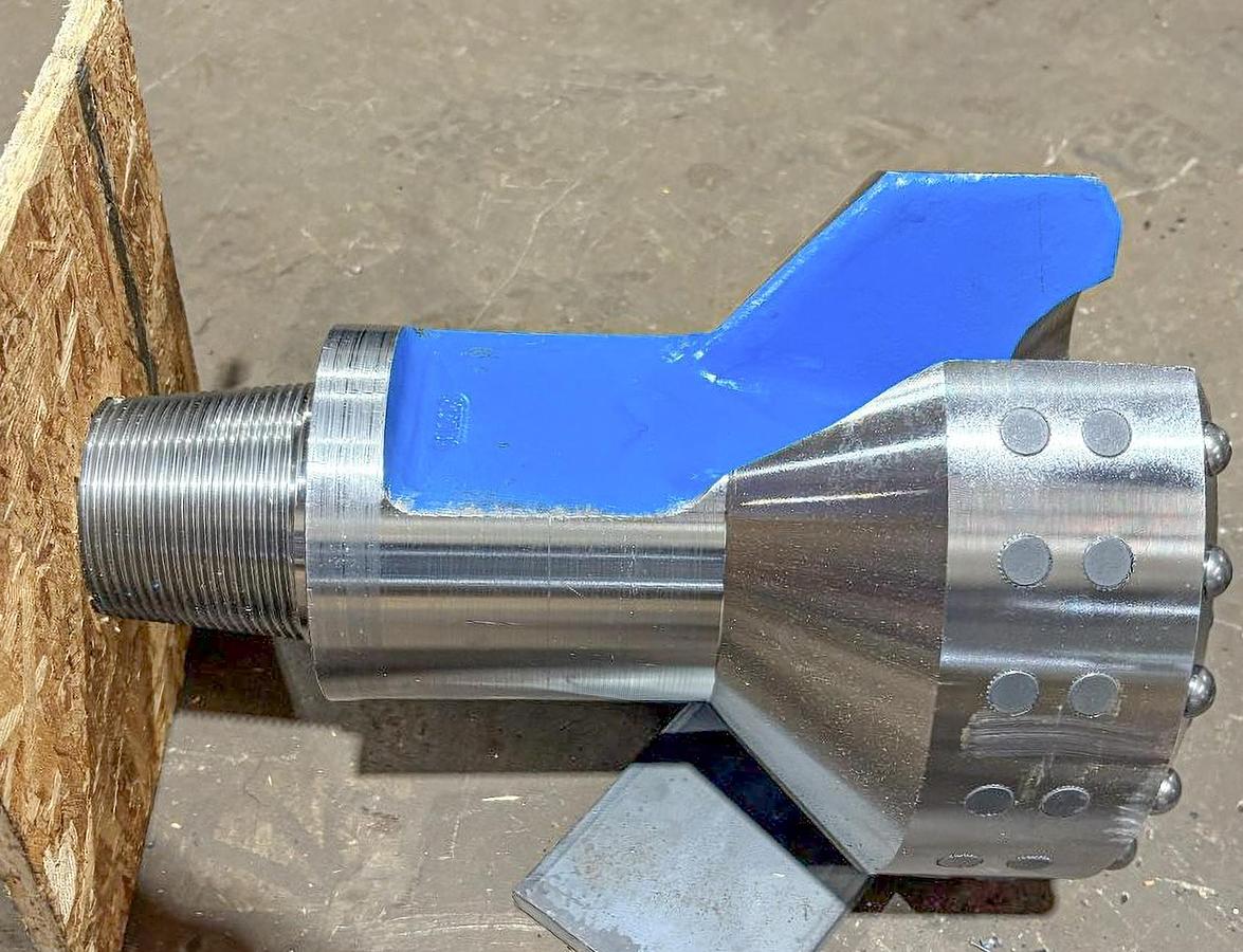 Used Trident SUPREME 9-7/8" Flat Face Carbide Button Cable Tool Drill Bit