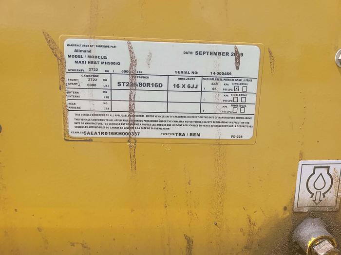 Used 2019 Allmand Maxi Heat MH500iQ Space Heater