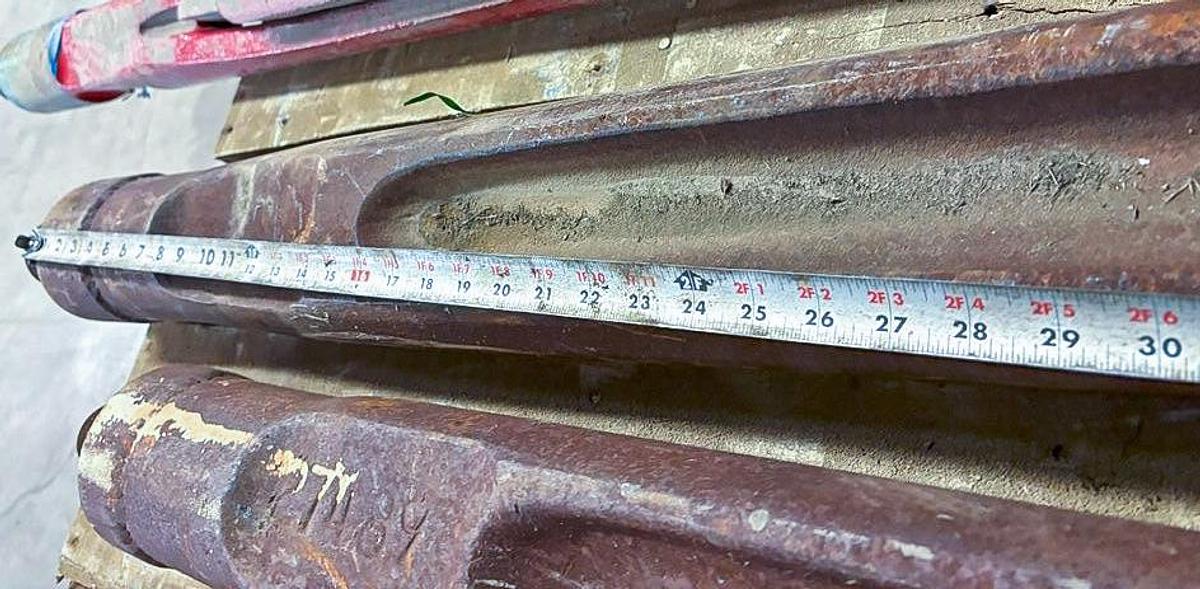 Used 5-3/4" Chisel Bit for Cable Tool Well Drilling