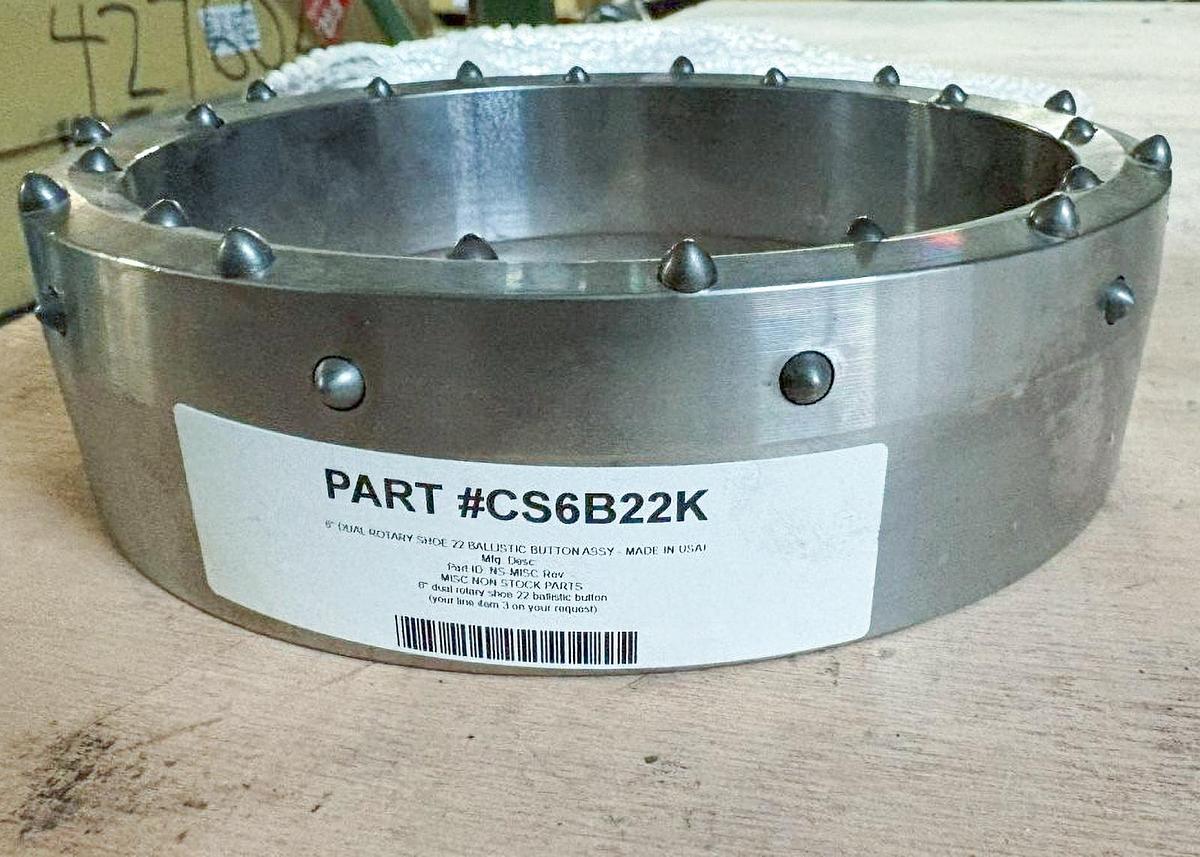 Used 6" Dual Rotary Shoe – 22 Ballistic Button Assembly