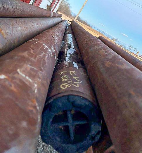 Used Short Drill Stem For 6" Or Larger Diameter Bit, 11 Ft. 6 In. Length, 2-3/4" X 3-3/4" Pin to Box Cable Tool Joints.