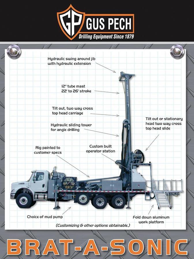 Used Gus Pech R-15 Drill Rig