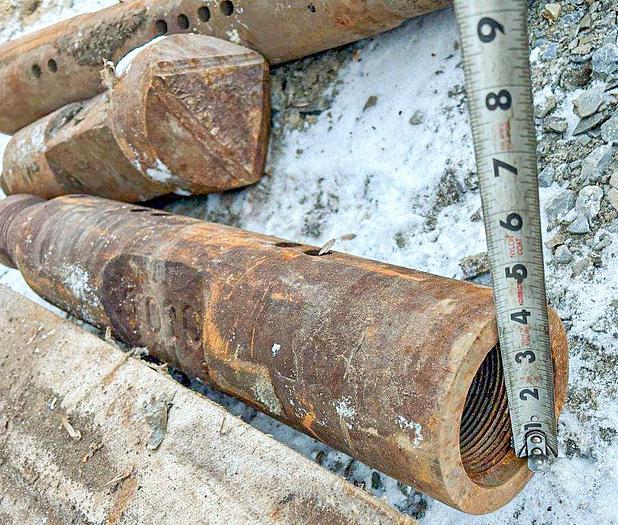 Used 2-1/4" X 3-1/4" Cable Tool Rope Socket, Conventional "Prosser" Style Complete With Fishing Neck.