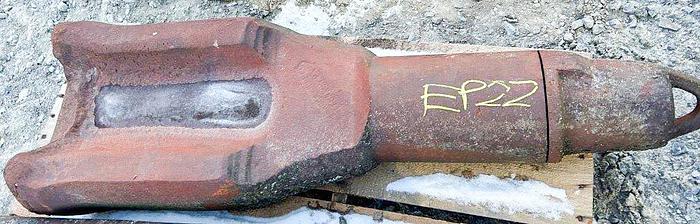 Used 14-3/4" Cable Tool Drill Chisel Bit, 35" Length, 4" X 5" API Pin Thread.