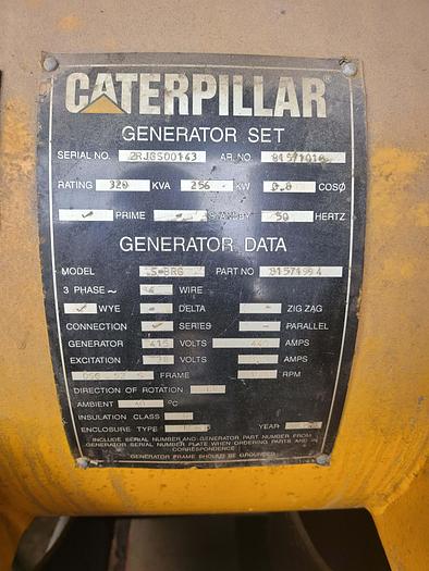 Used 2004 Caterpillar Skid-Mounted Generator Set