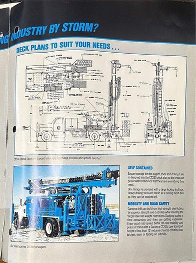 Used 1991 Canterra Ct250 Torquemaster Series Monitoring Drill.