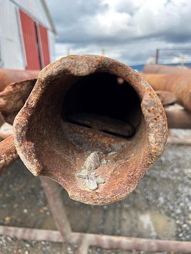 Used 4-1/2" x 153" Corrugated Bottom Well Bailer for Cable Tool